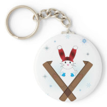 Ski Bunny Key Chain