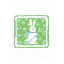 Ski Bunny Postcards