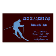 Ski Business Card