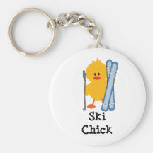 Ski Chick Key Chain