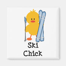 Ski Chick Magnet