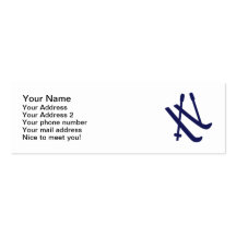 Ski equipment business card