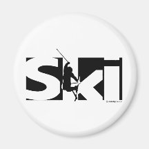 Ski Fridge Magnets