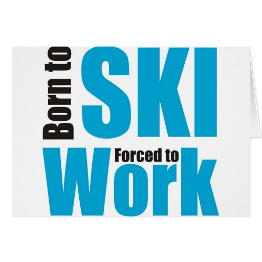 ski grußkarten