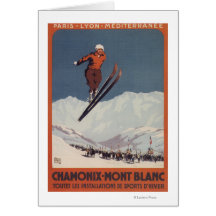Ski Jump - PLM Olympic Promo Poster Card