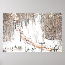 Ski Lift Wall Art Print