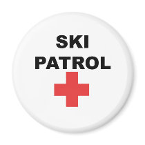 Ski Patrol Fridge Magnet