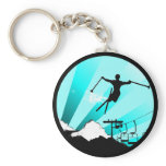 ski powder trail keychains