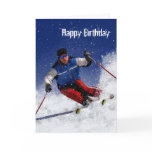 Ski Racing Down the Mountain cards