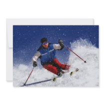 Ski Racing Down the Mountain