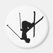 Ski Refrigerator Magnets