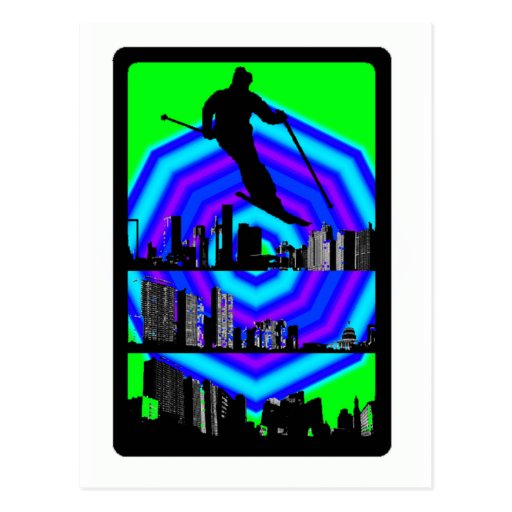 SKI SOUL CITY POST CARD