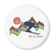 Ski St. Anton Fridge Magnets