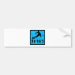 SKI THE CREASE BUMPER STICKER