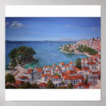 Skiathos Harbour 1(light) Print
