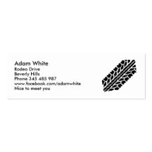 Skidmark tires business card template