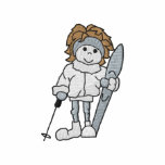 Skier Girl embroidered shirts