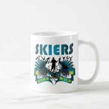 Skiers Gone Wild Coffee Mugs