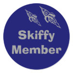 Skiffy       Member, U, U Round Sticker