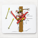 Skiing Accident mousepads