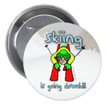 Skiing Button