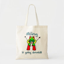 Skiing Canvas Bag