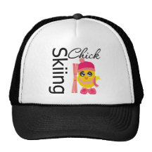 Skiing Chick Mesh Hat