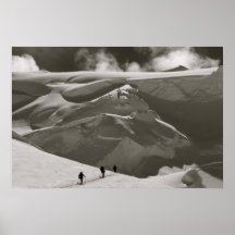 Skiing in the Alaska Range, Denali Posters