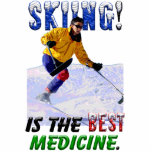 Skiing is the Best Medicine photo sculptures