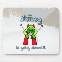Skiing Mousepad