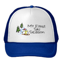 Skiing My First Ski Season Hat