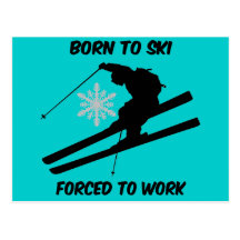 Skiing Postcards