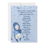 Skiing Snowman - Invitation