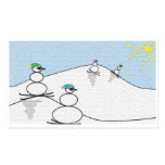 Skiing Snowpeople stickers