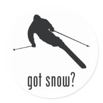Skiing stickers