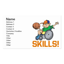 Skills Business Card Template