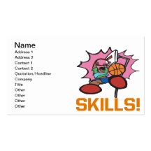 Skills Business Card Template