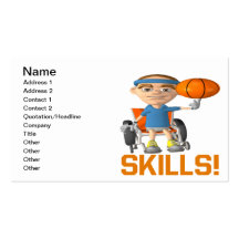 Skills Business Card Template