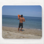 Skimboarder Contemplation Mouse Pads