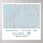Skimming Stones Haiku Art Print