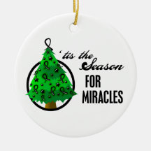 Skin Cancer Christmas Miracles Christmas Tree Ornament