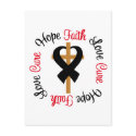 Skin Cancer Faith Hope Love Cross postcards
