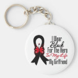 Skin Cancer Ribbon Hero My Girlfriend Key Chain