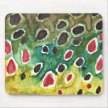 Skin of Brown Trout Fish mousepads