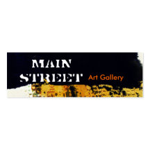 Skinny Abstract Artist Business Card Templates