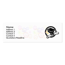 Skinny Profile Template - Graduation Business Card