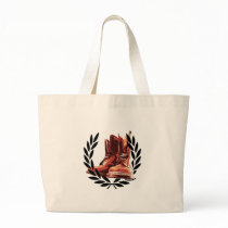 skins boots tote bag