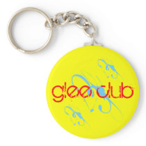 SKO "GLEE CLUB" Yellow / Blue Custom Key chain