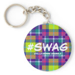 SKO NEON PLAID SWAG Custom Keychain #SWAG