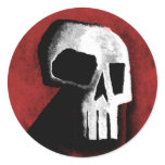 Skull 15-Red stickers